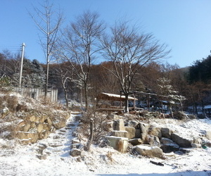 숯굽는마을 설경